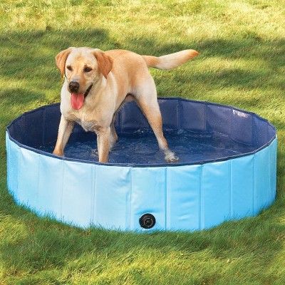 Foldable plastic pet swimming pool dogs pet washing tub