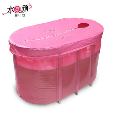 Good quality outdoor folding portable plastic 2 person spa bathtub for adult