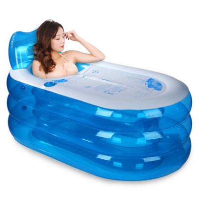 High quality Portable Plastic Thickened Adult Bathtub SPA Massage Sturdy Bathing Bucket