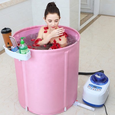 Bathroom Folding Portable Bathtub Jet Spa 1 person hot tub for adults