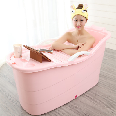 Hot selling folding movable soaking spa plastic bath tub